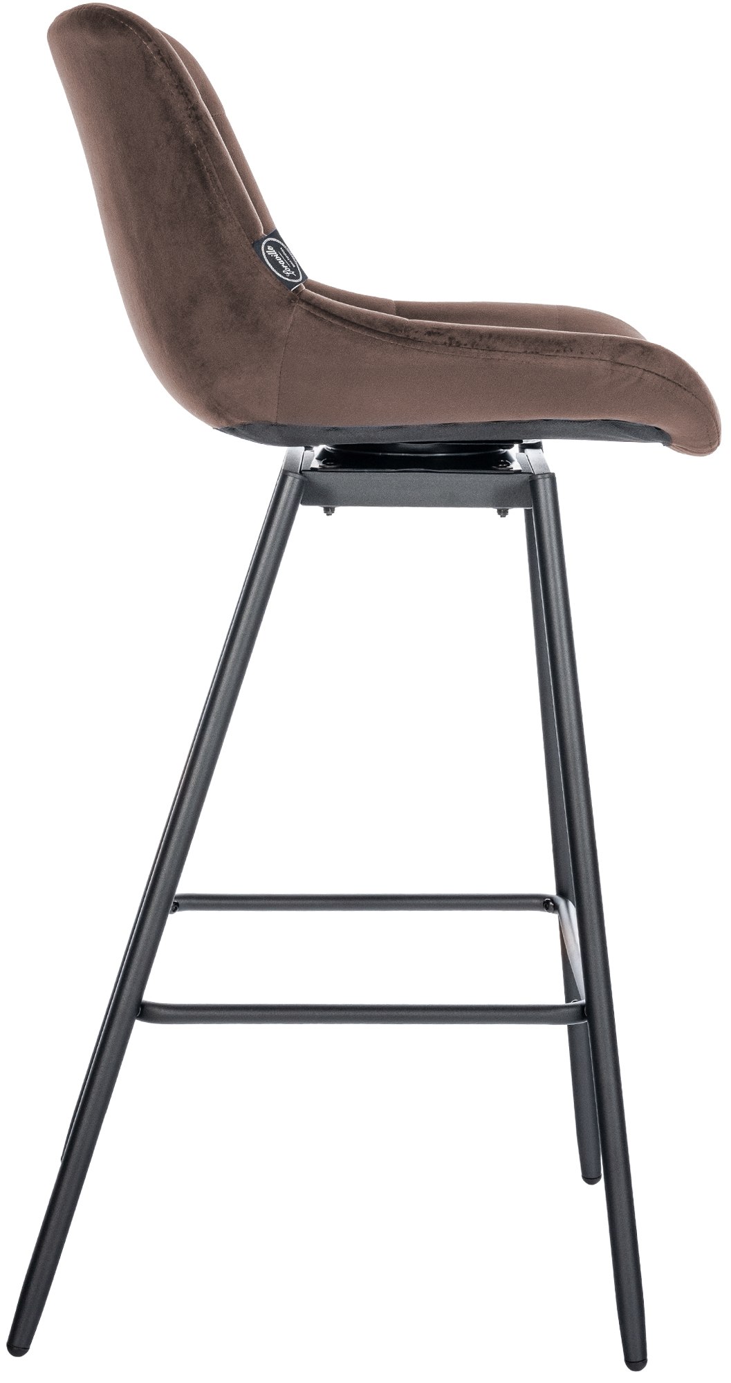 4er Set Barhocker Weston Schwenkbar Samt - Image 6