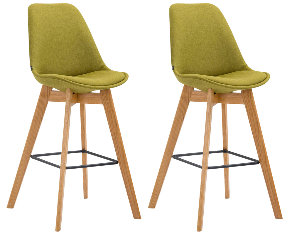 2er Set Barhocker Metz Stoff Natura