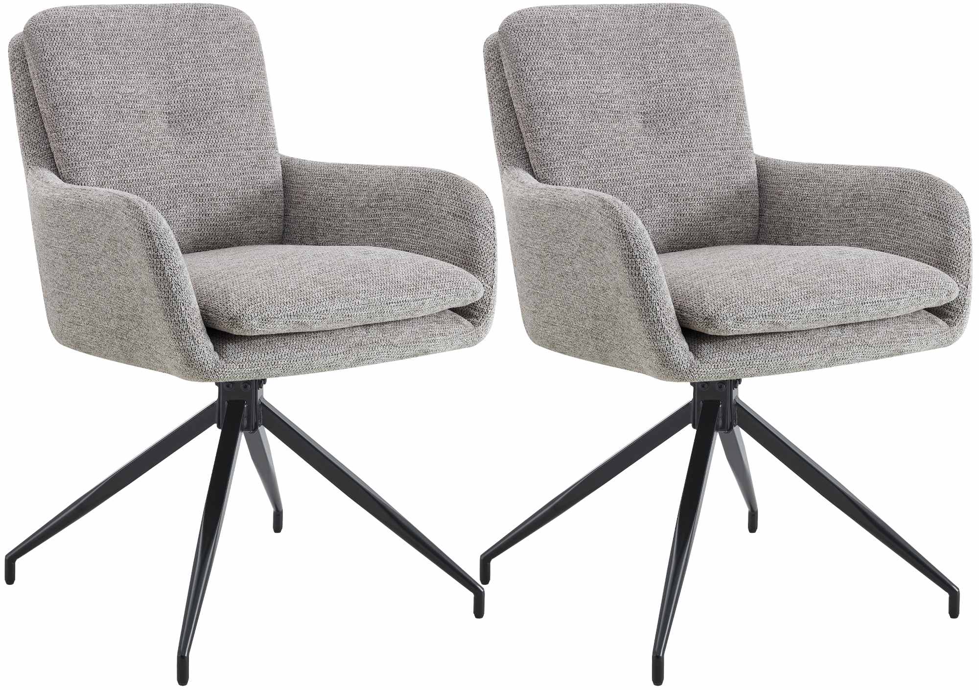2er Set Esszimmerstuhl Pickett Stoff