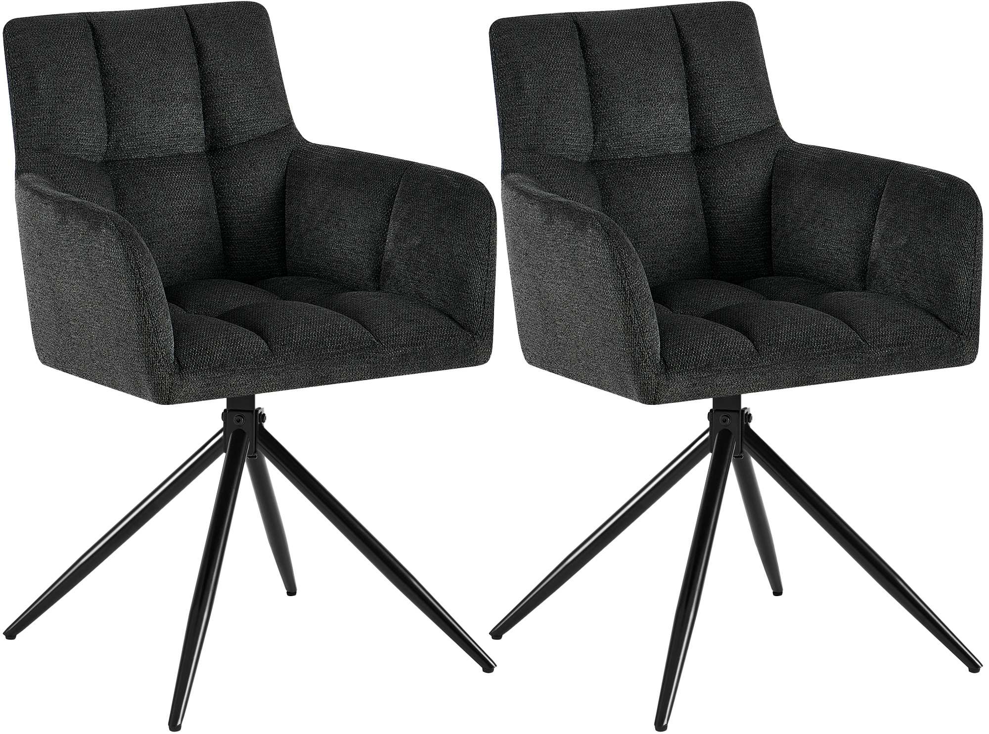 2er Set Esszimmerstuhl Jonah Stoff