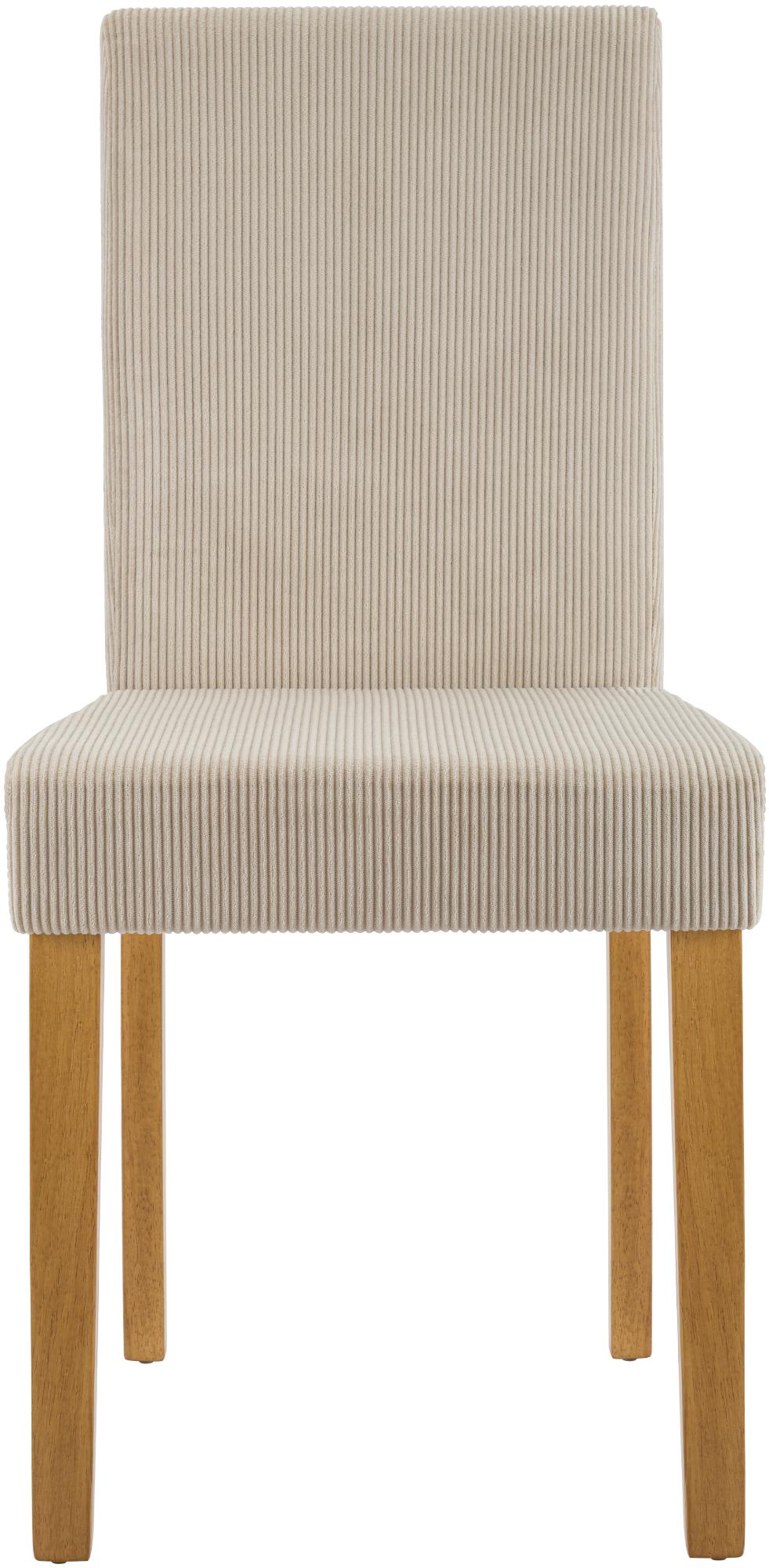 2er Set Esszimmerstuhl Ina Cord Antik Hell