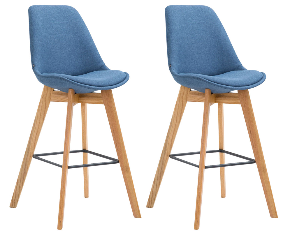 2er Set Barhocker Metz Stoff Natura