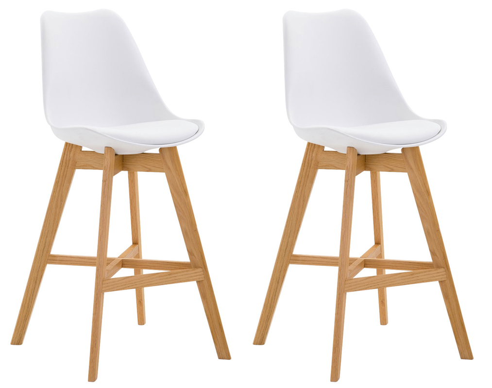 2er Set Barhocker Cannes Kunststoff Natura