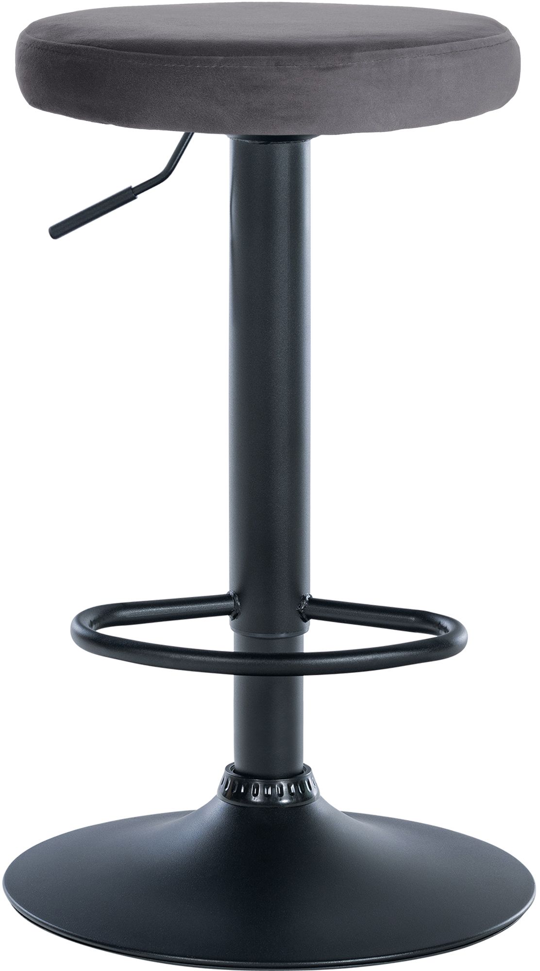 2er Set Barhocker Ponte Samt Schwarz - Image 3