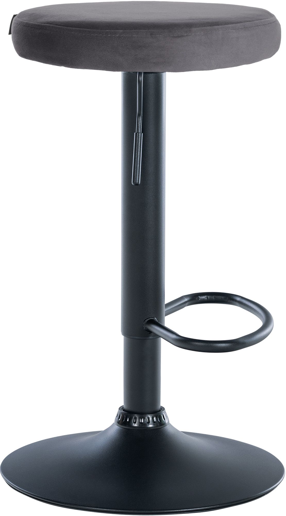 2er Set Barhocker Ponte Samt Schwarz - Image 4