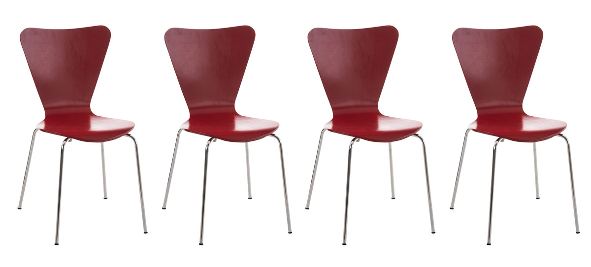 4er Set Besucherstuhl Calisto