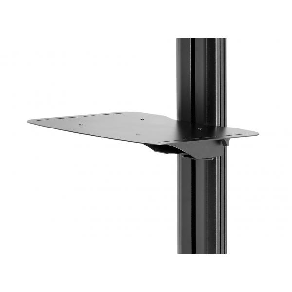Peerless AcC-Ms Accessorio Per Carrello Multimediale Nero Metallo Mensola Regolabile (peerless AcC-Ms Metal Shelf For Trolley Or Stand)