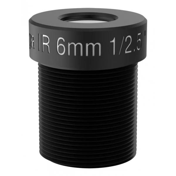 Axis 01813-001 Obiettivo Per Fotocamera Telecamera Ip Nero (lens M12 6mm F2.0 4p - 01813-001, Image Stabilizer, - M12 - Warranty: 60m)
