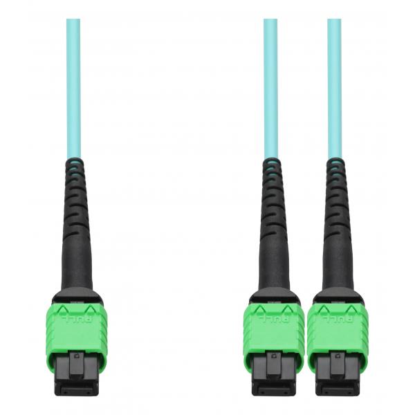 Addon Networks Mfp7e20-N005-Ao Cavo Infiniband E In Fibra Ottica 5 M Mpo 2x Mpo Mmf Colore Acqua, Verde (mellanox Compatible 5m Angled - Mpo [female]