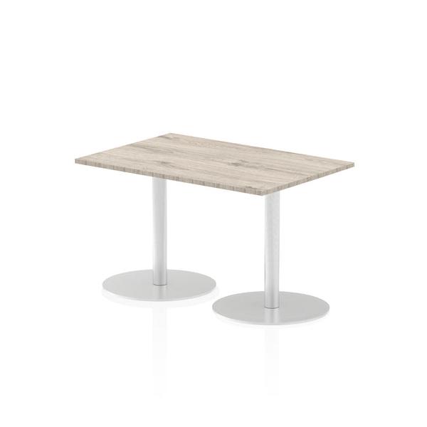 Dynamic Italia Rectangular Poseur Table (dynamic Italia 1200 X 800mm Poseur Rectangular Table Grey Oak Top 725mm High Leg Itl0255 Dd)