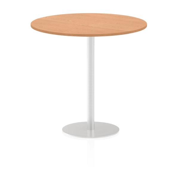 Dynamic Italia Round Poseur Table (dynamic Italia 1200mm Poseur Round Table Oak Top 1145mm High Leg Itl0170 Dd)