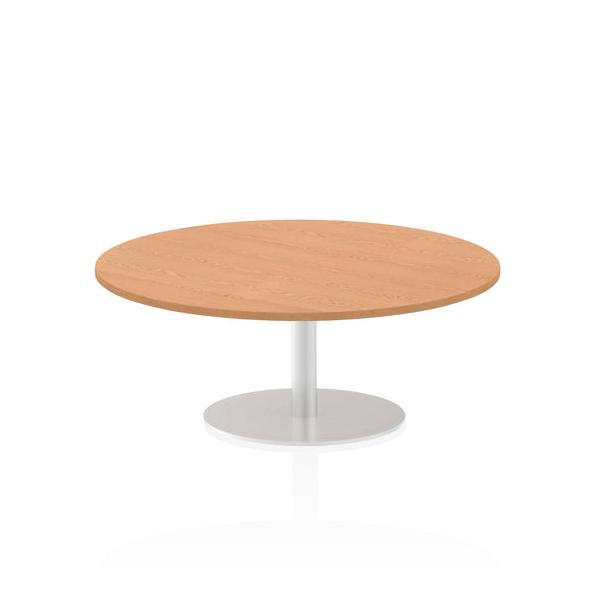 Dynamic Italia Round Poseur Table (dynamic Italia 1200mm Poseur Round Table Oak Top 475mm High Leg Itl0158 Dd)
