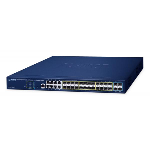 Planet GS-5220-16s8cr Switch Di Rete Gestito L2+ Gigabit Ethernet [10/100/1000] 1u Blu (l2+ 24-Port 100/1000x Sfp + - 8-Port Shared Tp + 4-Port 10g -