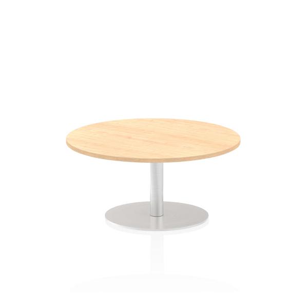 Dynamic Italia Round Poseur Table (dynamic Italia 1000mm Poseur Round Table Maple Top 475mm High Leg Itl0139 Dd)