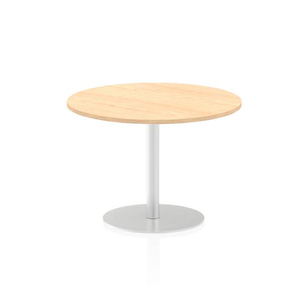 Dynamic Italia Round Poseur Table (dynamic Italia 1000mm Poseur Round Table Maple Top 725mm High Leg Itl0145 Dd)
