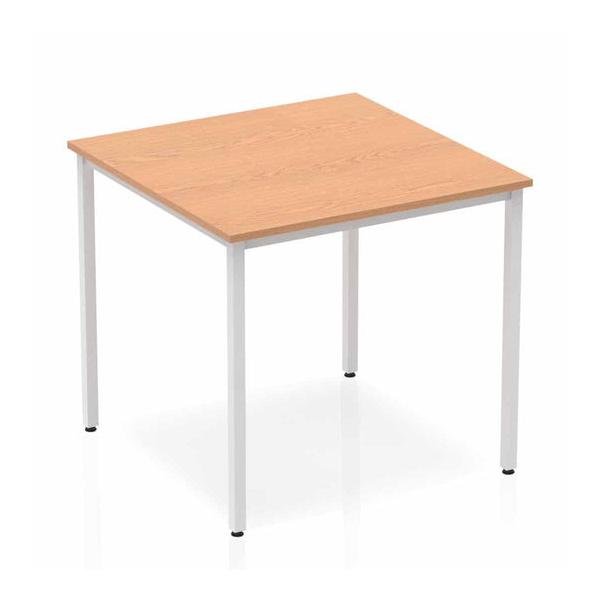 Dynamic Impulse Straight Table (impulse 800mm Straight Table Oak Top Silver Box Frame Leg Bf00127 Dd)