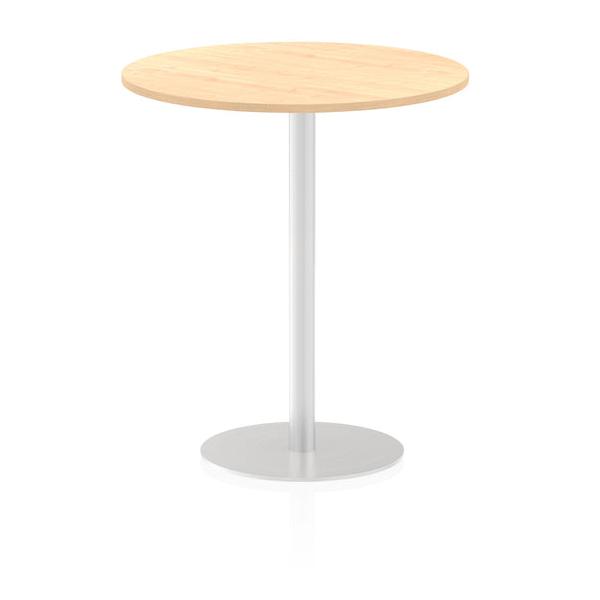 Dynamic Italia Round Poseur Table (dynamic Italia 1000mm Poseur Round Table Maple Top 1145mm High Leg Itl0151 Dd)