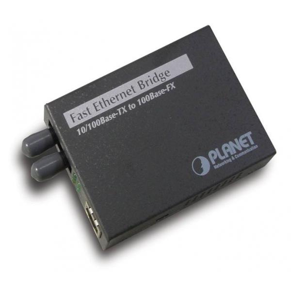 Planet Ft801uk Convertitore Multimediale Di Rete 100 Mbit/s 1310 Nm Modalità Multipla Nero (mcon 10/100 St Mm 2km)