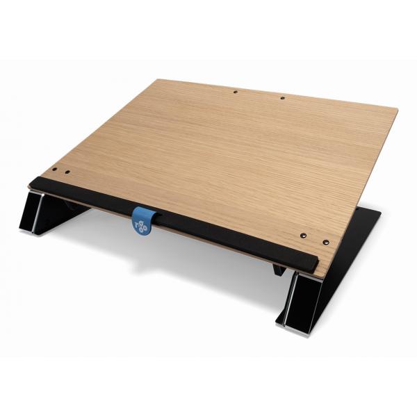 R-Go Tools Rgoridoow Porta Documenti Alluminio, Quercia Nero, Marrone (read2write Document Holder - Oak Wood)