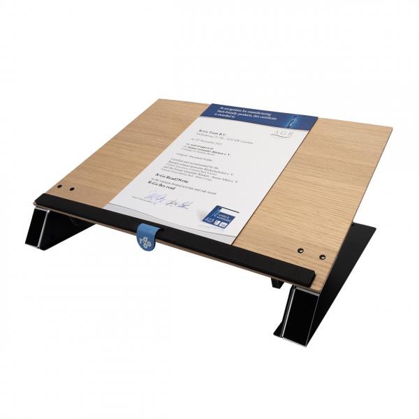 R-Go Tools Rgoridoow Porta Documenti Alluminio, Quercia Nero, Marrone (read2write Document Holder - Oak Wood) - Image 3