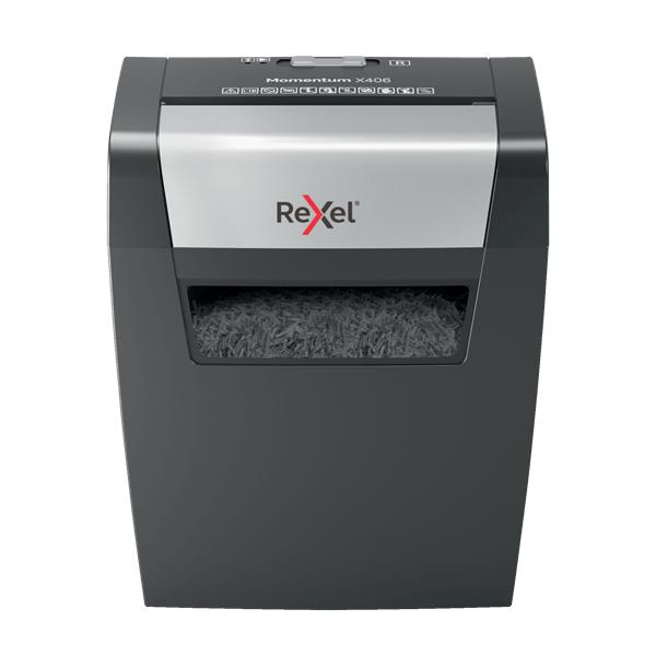 Rexel Momentum X406 Distruggi Documenti Taglio A Particelle Blu, Grigio (rexel Momentum X406 - Finsk?remaskine)