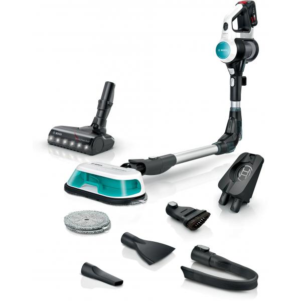 Bosch Scopa Elettrica Lavapavimenti 2in1 Unlimited 7 Prohygienic Aqua Bianco (bosch Bcs71hyg4 Cordless 2-IN-1 Hoover)