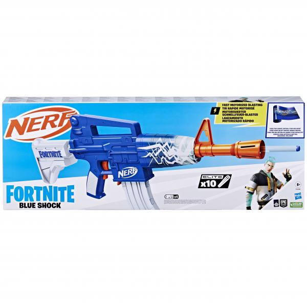 Nerf Fortnite F4108eu4 Arma Giocattolo (ner Fortnite Blue Shock) - Image 3
