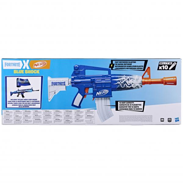 Nerf Fortnite F4108eu4 Arma Giocattolo (ner Fortnite Blue Shock) - Image 4