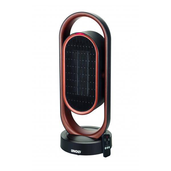 Unold 86535 Stufetta Elettrica Interno Nero, Marrone 1800 W Riscaldatore Ambiente Elettrico Con Ventilatore (unold 3d - Varmeventilator)