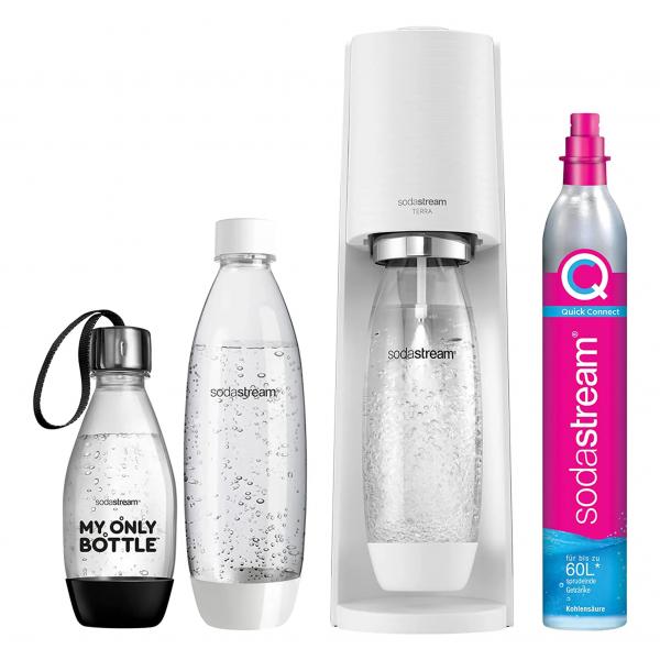 Sodastream Terra Metallo, Plastica Bianco (sodastream Terra Wei? Vorteilspack Mit)