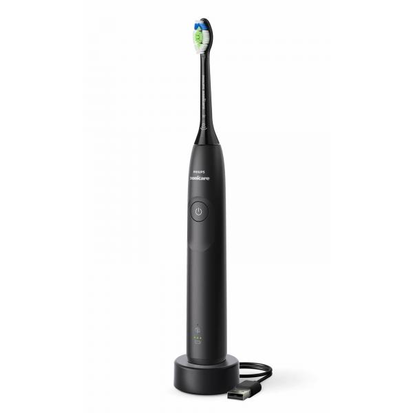 Philips Sonicare Serie 5300 Sonicare Spazzolino Elettrico Sonico Con Base Di Ricarica, 2 Livelli Intensità, Sensore Di Pressione Colore Bianco Hx7101