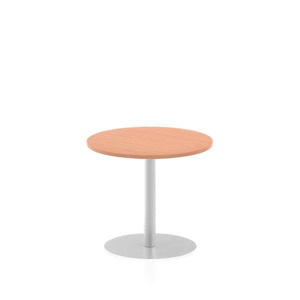 Dynamic Italia Round Poseur Table (dynamic Italia 800mm Poseur Round Table Beech Top 725mm High Leg Itl0124 Dd)