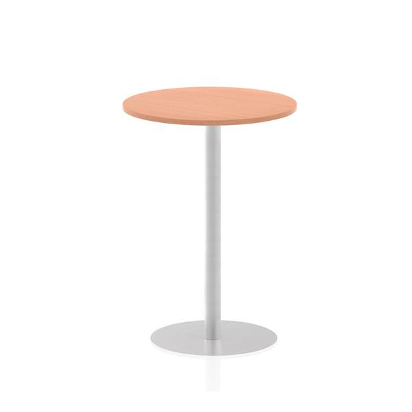 Dynamic Italia Round Poseur Table (dynamic Italia 800mm Poseur Round Table Beech Top 1145mm High Leg Itl0130 Dd)