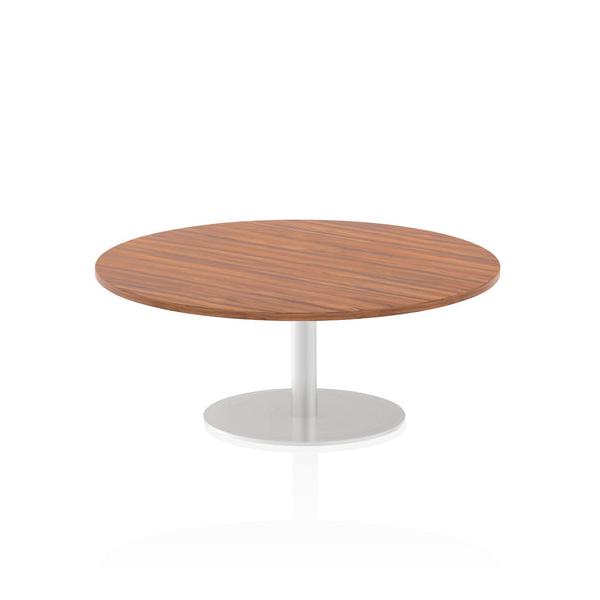Dynamic Italia Round Poseur Table (dynamic Italia 1200mm Poseur Round Table Walnut Top 475mm High Leg Itl0155 Dd)