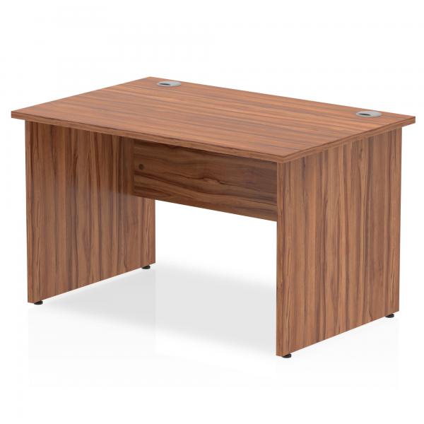 Dynamic I000415 Scrivania (impulse 1200 X 800mm Straight Desk Walnut Top Panel End Leg I000415 Dd)