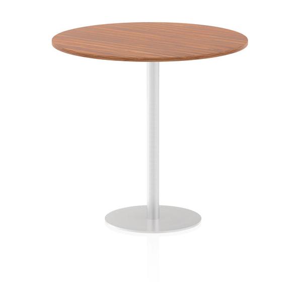 Dynamic Italia Round Poseur Table (dynamic Italia 1200mm Poseur Round Table Walnut Top 1145mm High Leg Itl0167 Dd)