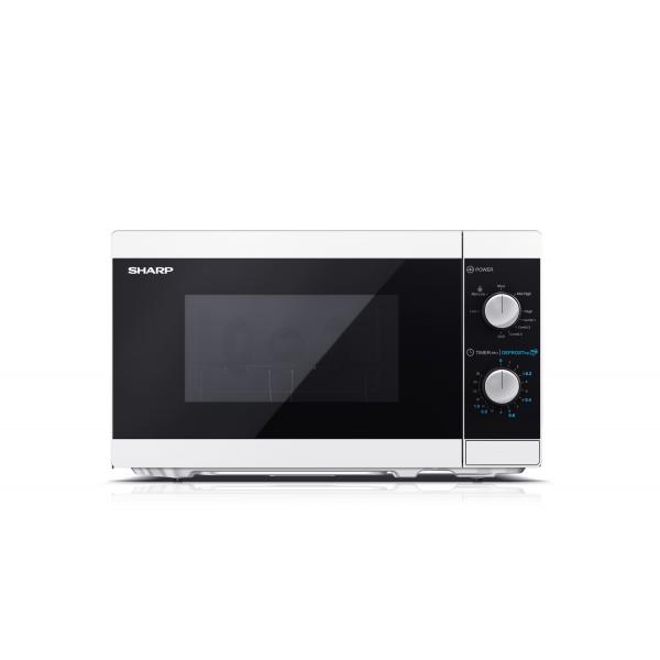 Sharp YC-Mg01E-W Forno A Microonde Nero, Bianco Microonde Con Grill Superficie Piana 20 L 800 W (sharp YC-Mg01E-W Mikrob?lgeovn Bordpla)