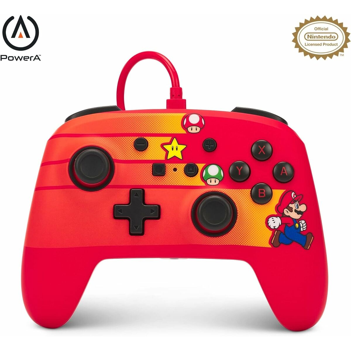 Controller Gaming Powera Speeds Mar Rosso Nintendo Switch