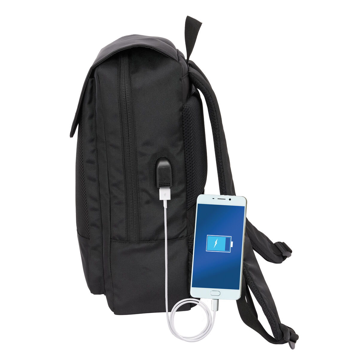 Zaino Per Portatile Real Madrid C.f. Premium Nero 29 X 39 X 12 cm - Image 3