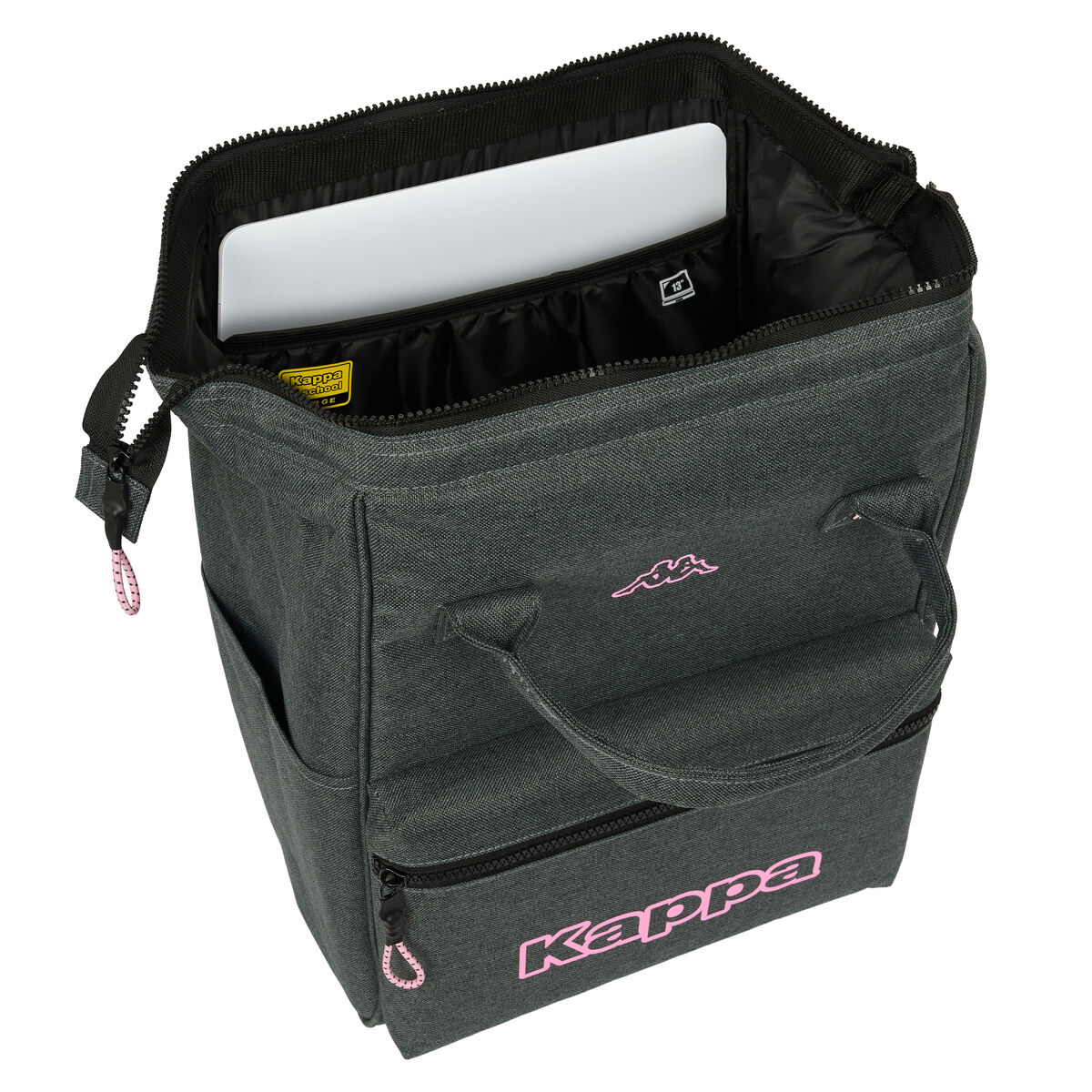 Zaino Per Portatile Kappa Silver Pink Grigio 27 X 40 X 19 cm - Image 4
