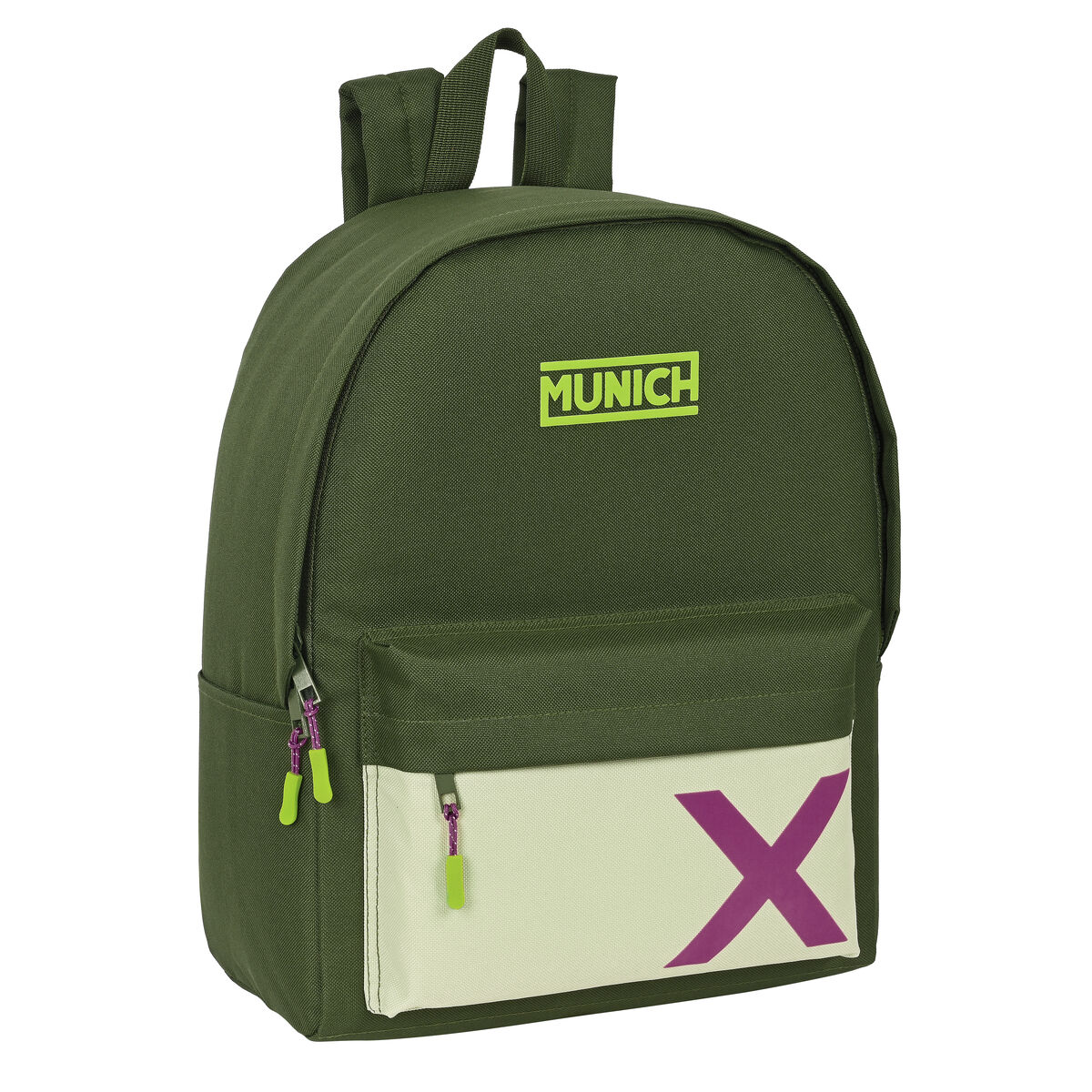 Zaino Per Portatile Munich Bright Khaki Verde 31 X 40 X 16 cm