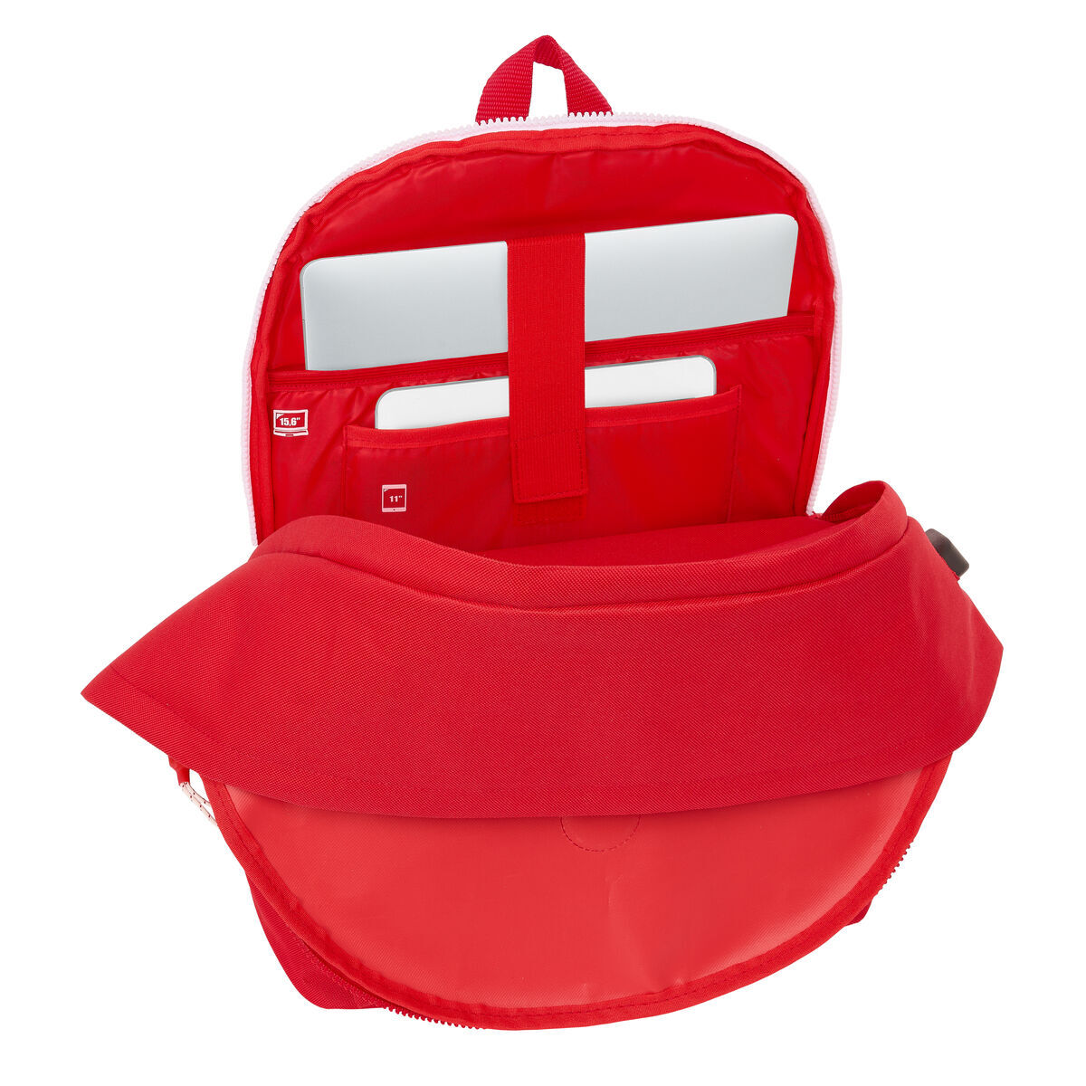 Zaino Per Pc Portatile E Tablet Con Uscita Usb Sevilla Fútbol Club Rosso 31 X 44 X 18 cm - Image 5