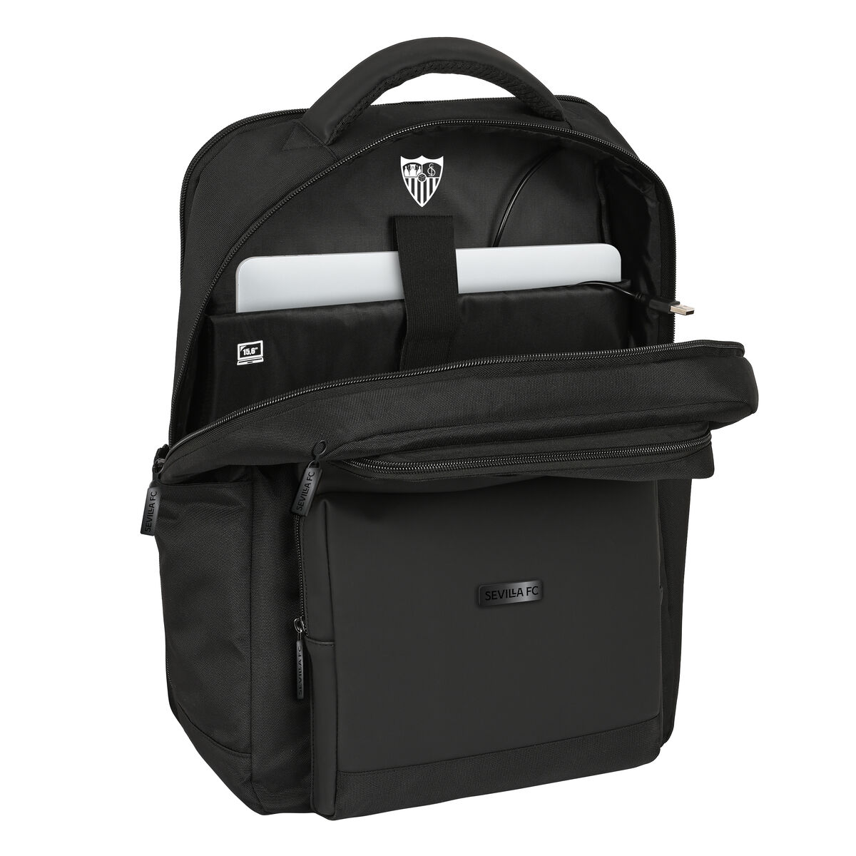 Zaino Per Portatile Sevilla Fútbol Club Premium 15,6'' Nero (31 X 44 X 13 Cm) - Image 3