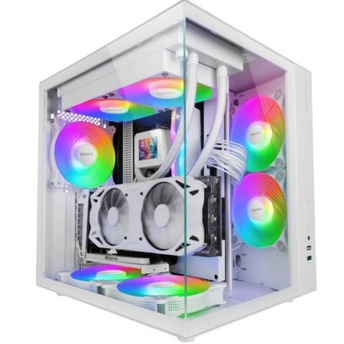 Case Computer Desktop Atx Mars Gaming Mcvonew Bianco
