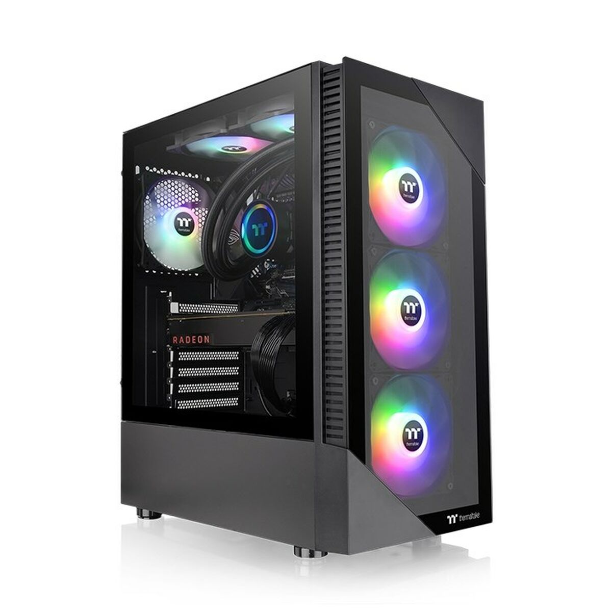 Case Computer Desktop Atx Thermaltake View 200 Tg Argb Nero