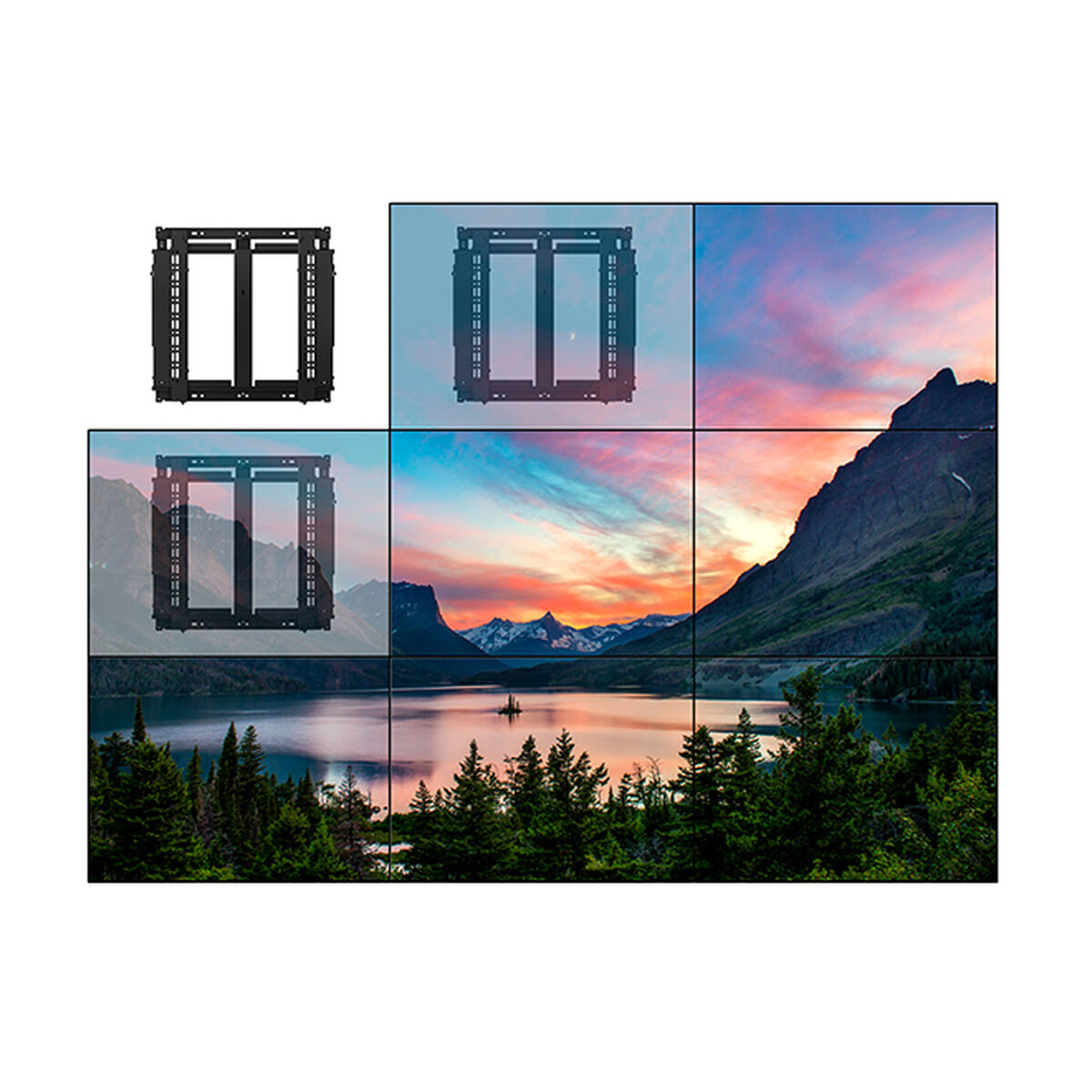 Supporto Da Tavolo Per Schermo B-Tech Bt8312/b V2 70" 42" - Image 5