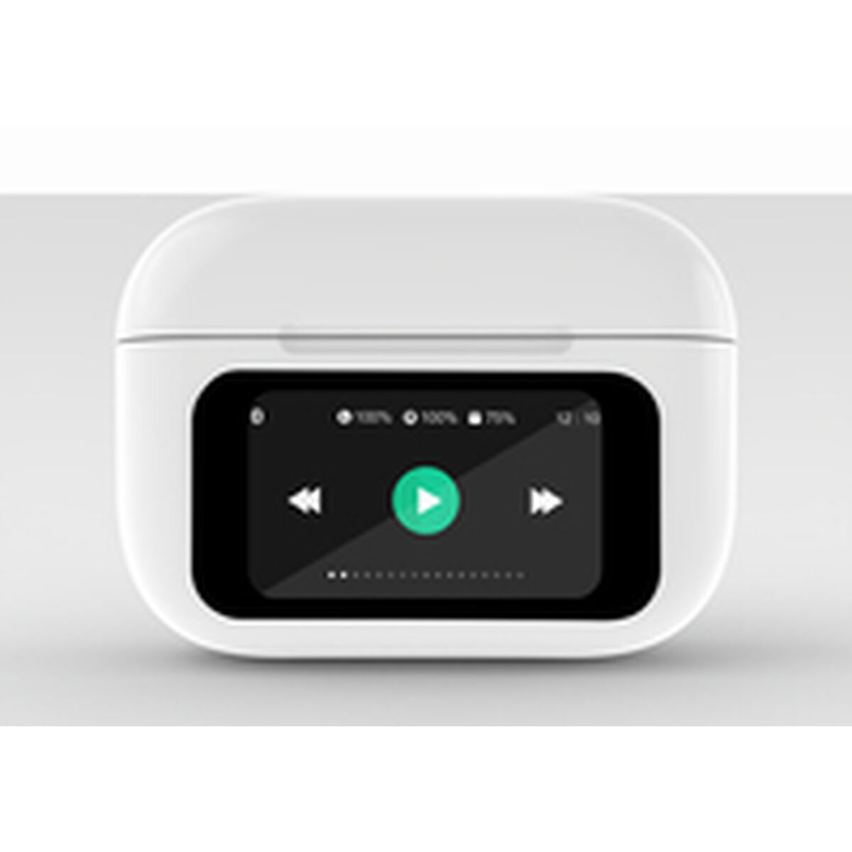 Auricolari Gembird TwS-LcD-AnC-01-W Bianco - Image 4