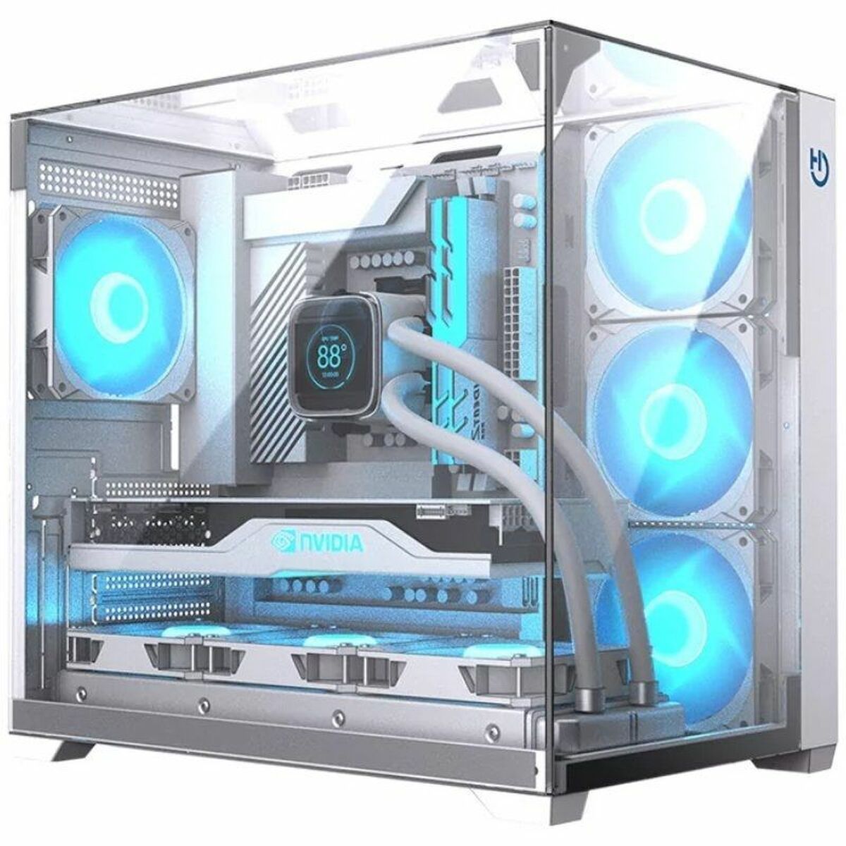 Case Computer Desktop Atx Hiditec Cha010057