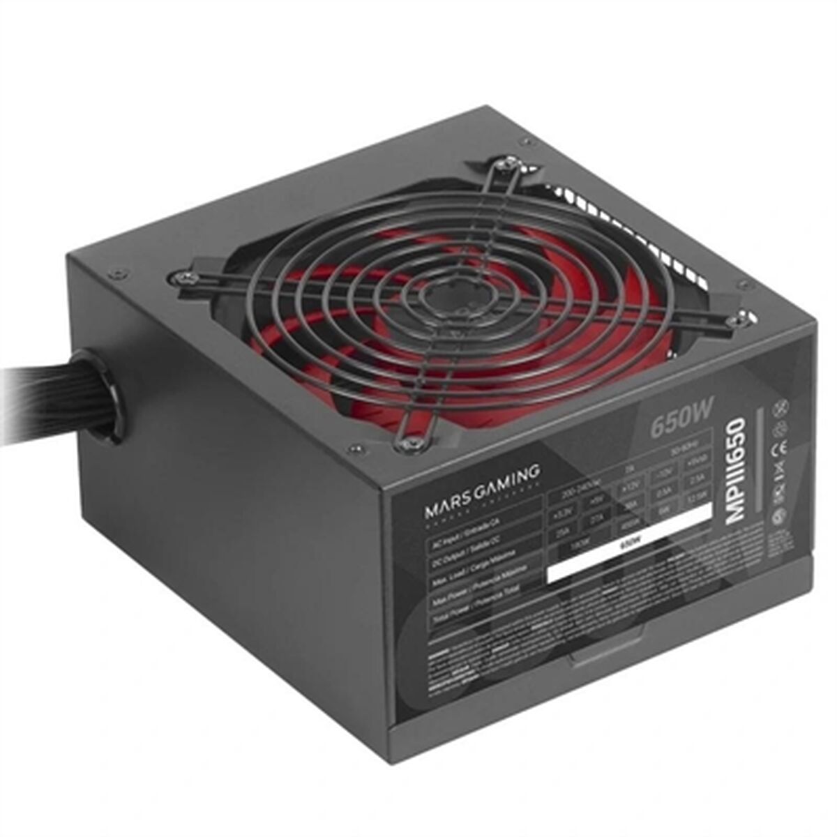 Fonte Di Alimentazione Mars Gaming Mpiii650 Atx 650 W Ce - Rohs