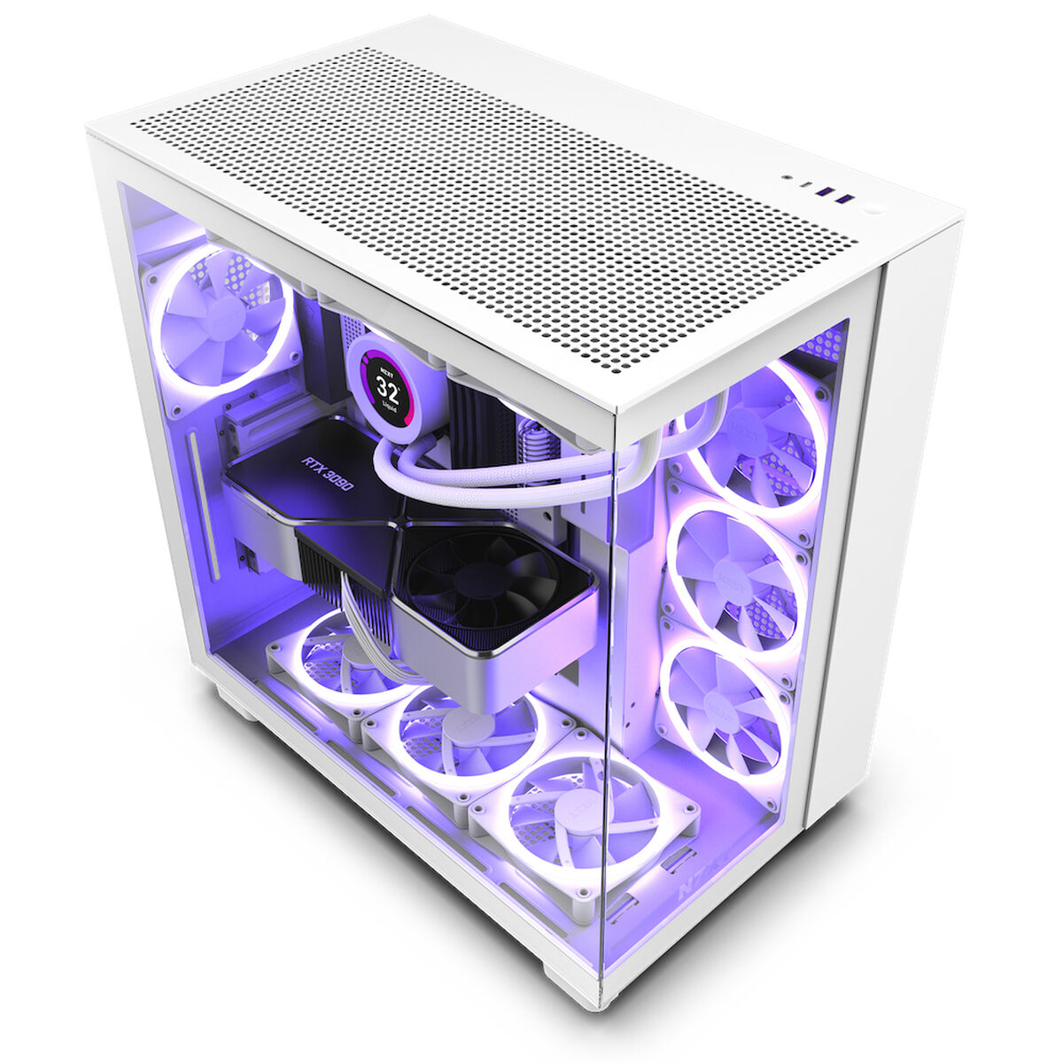 Case Computer Desktop Atx Nzxt H9 All Bianco